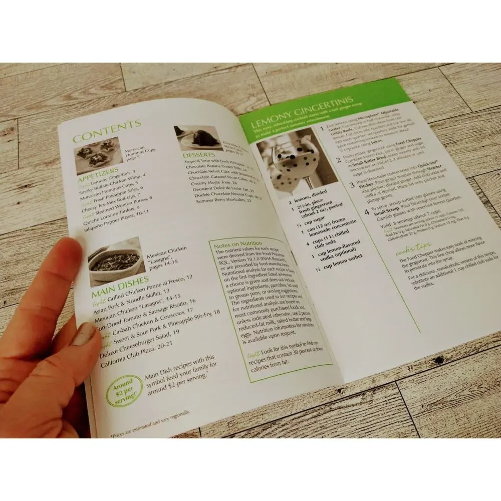 PAMPERED CHEF Cookbook Season's Best Recipes Spring /‎ Summer 2009 Item #1913